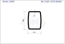 OVAL TUBE 21.0  X 28.0