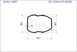 42027/ OVAL TUBE 27 X 19.7