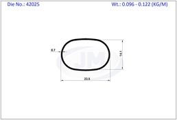 OVAL TUBE 23.5 X 15.5 